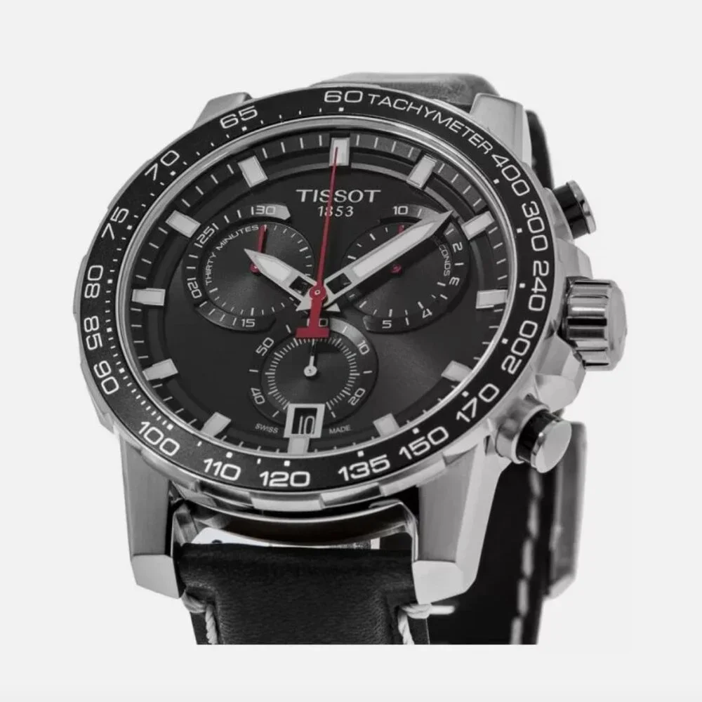 New Tissot Supersport Black Dial Black Men's Watch With Papers